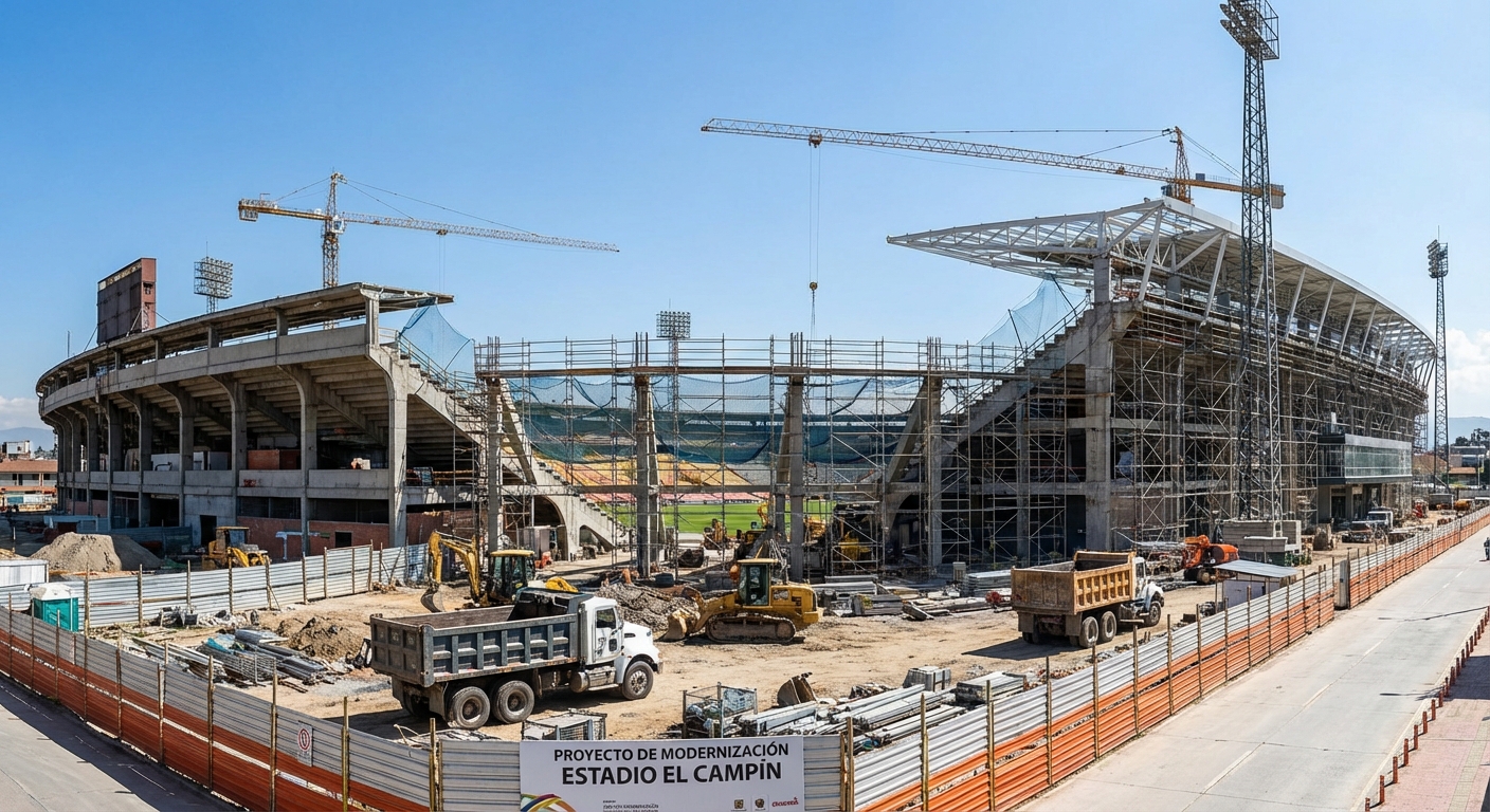 Estadio El Campín en proceso de renovación y modernización